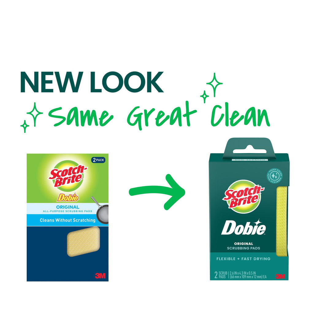 Scotch-Brite Dobie Original Pad - 2 Pads Total