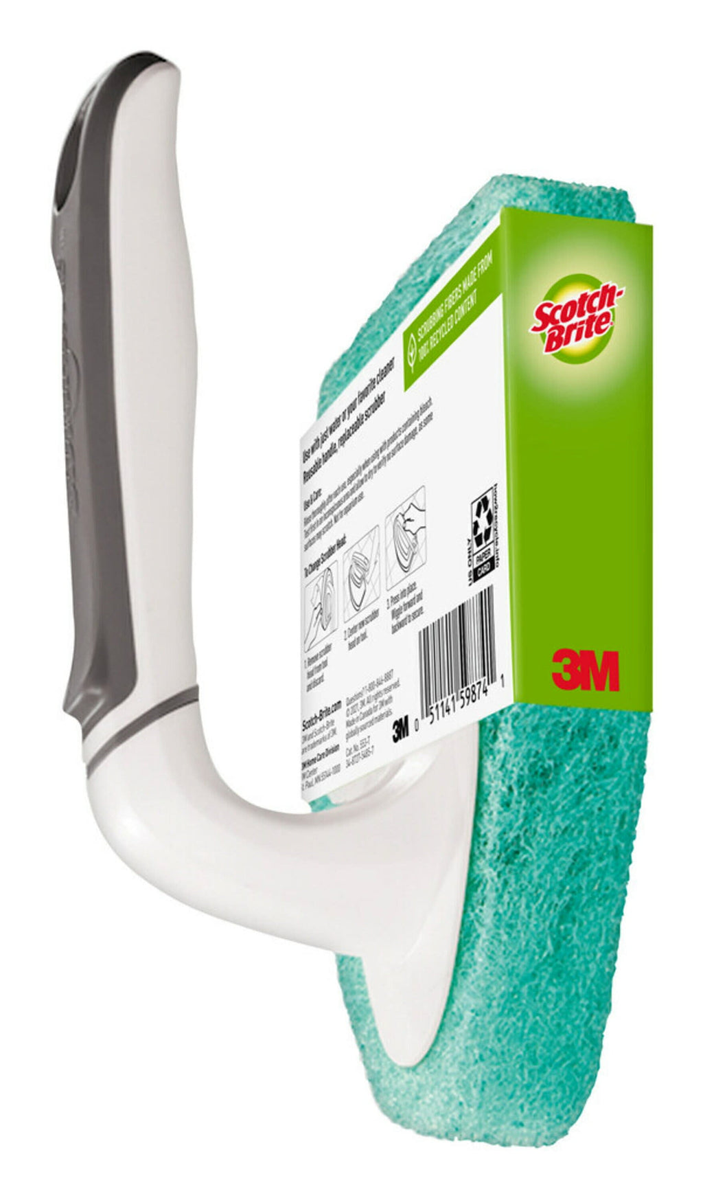 Scotch-Brite Non-Scratch Handheld Bathroom Scrubber