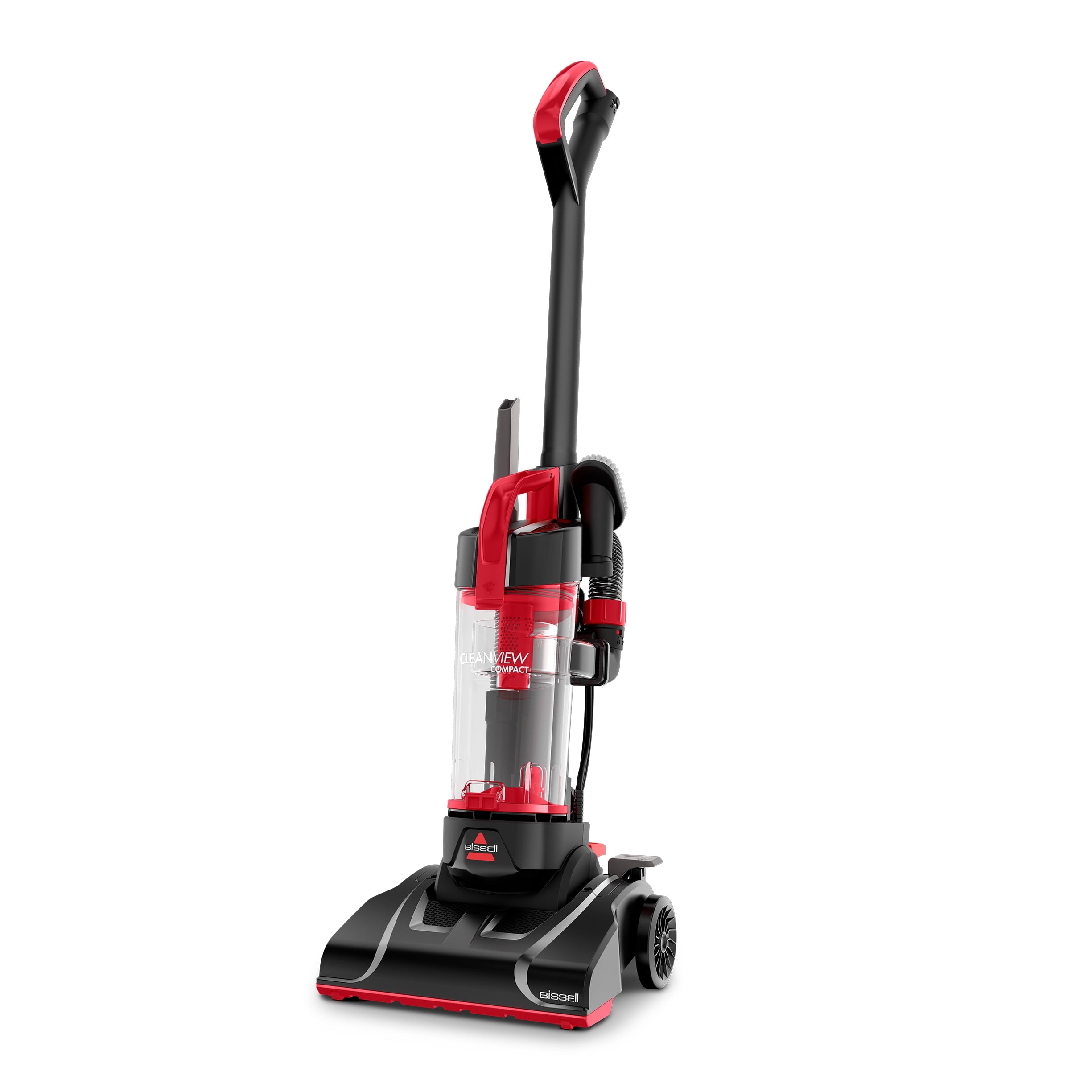 BISSELL CleanView Compact Bagless Upright Vacuum with Scatter-Free Technology - Powerful Suction, Extended Reach, Model 3508T, Red
