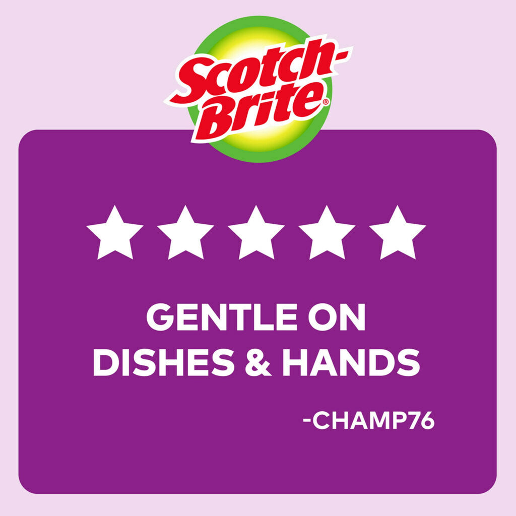 Scotch-Brite Delicate Care Non-Scratch Scrub Sponge - 6 Count