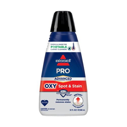 BISSELL Advanced Pro Oxy Spot and Stain Cleaner with StainProtect - Portable Deep Cleaning Formula, Fresh Scent, Removes Stains, Eliminates Odors, and Shield Carpets, 32 fl oz, 2038W - 4-Pack