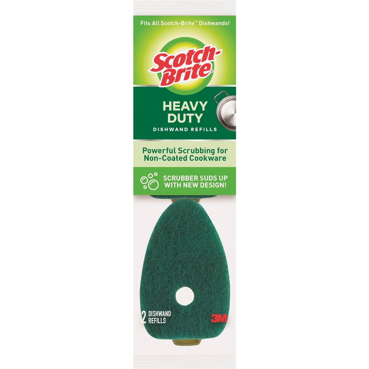 Scotch-Brite Heavy Duty Dishwand Refills - Keep Your Hands Out of Dirty Water, 2 Refills