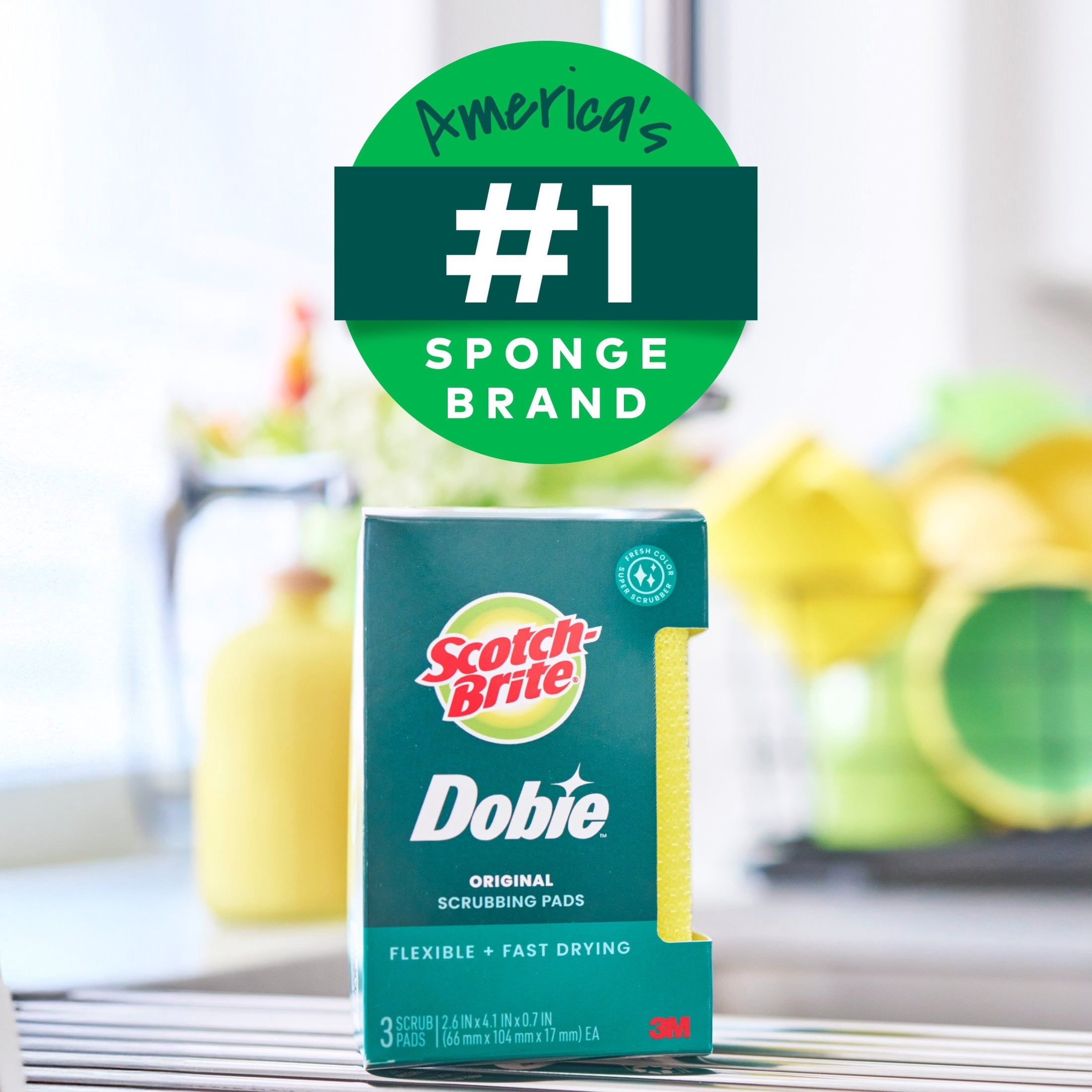 Scotch-Brite Dobie Original Pad - 2 Pads Total