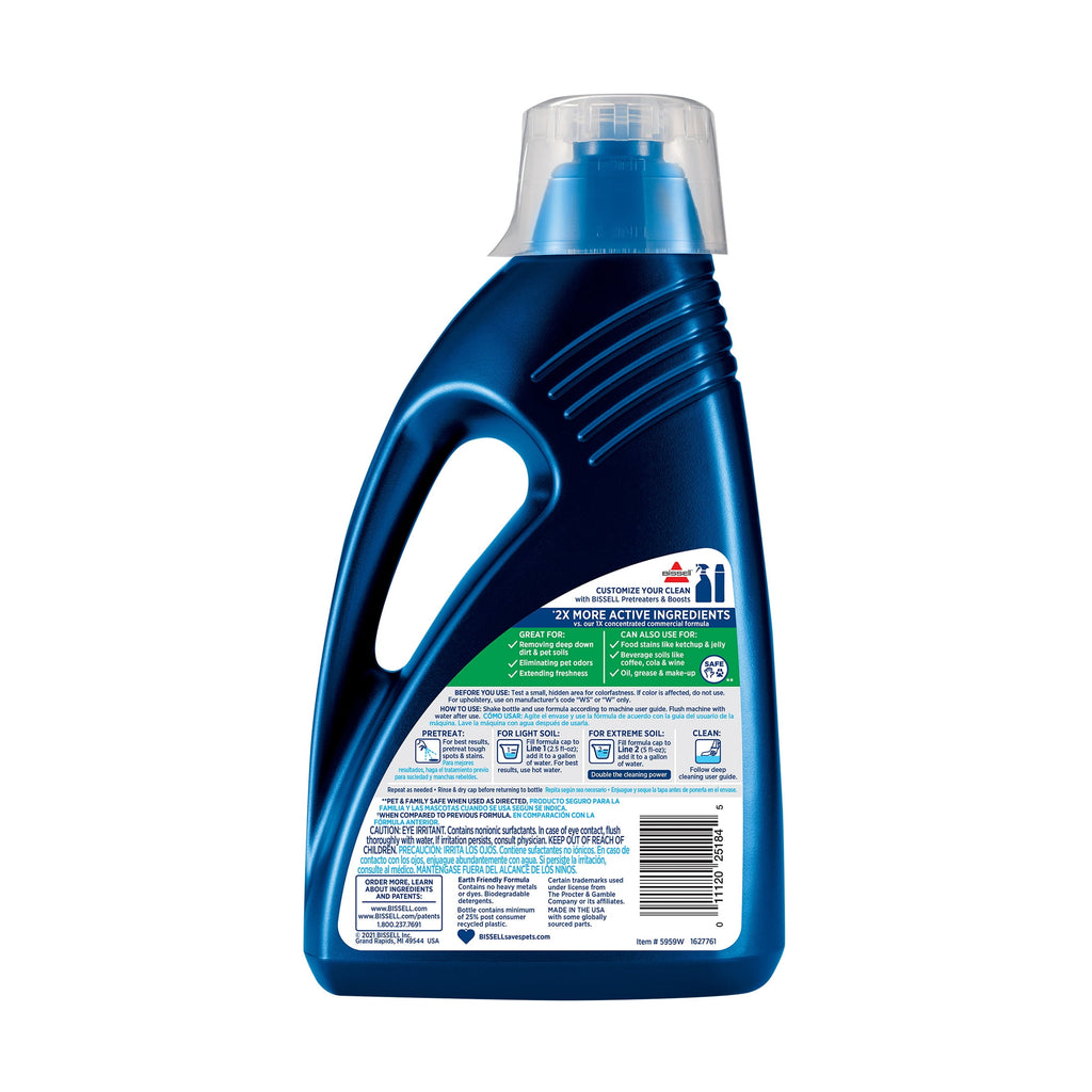 BISSELL OXY Clean + Refresh with Febreze Carpet Cleaning Solution - Fresh Scent, Best Paired with Upright Deep Cleaners, Deep Cleans with Oxy, Eliminates Pet Odors, 5959W, 60 fl oz