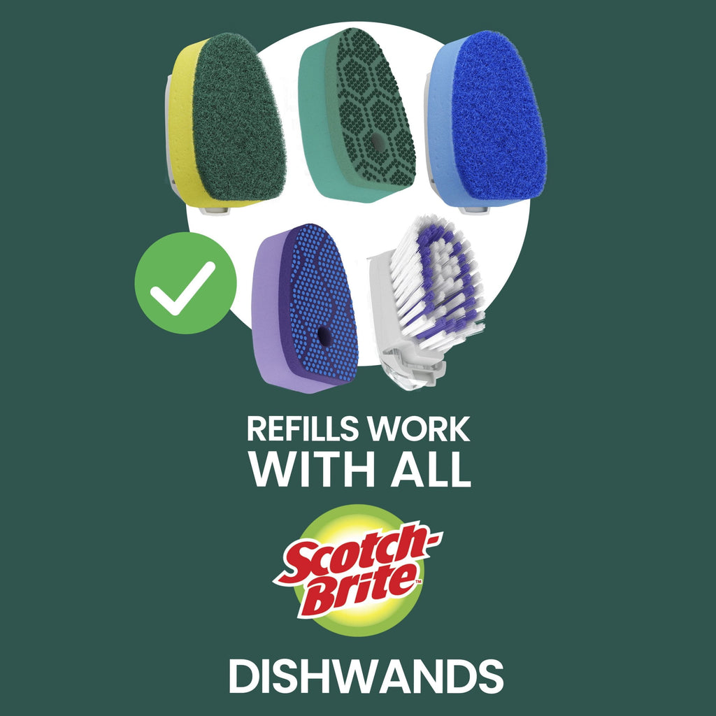 Scotch-Brite Dishwand and Non-Scratch Refills - 1 Dishwand and 7 Refills
