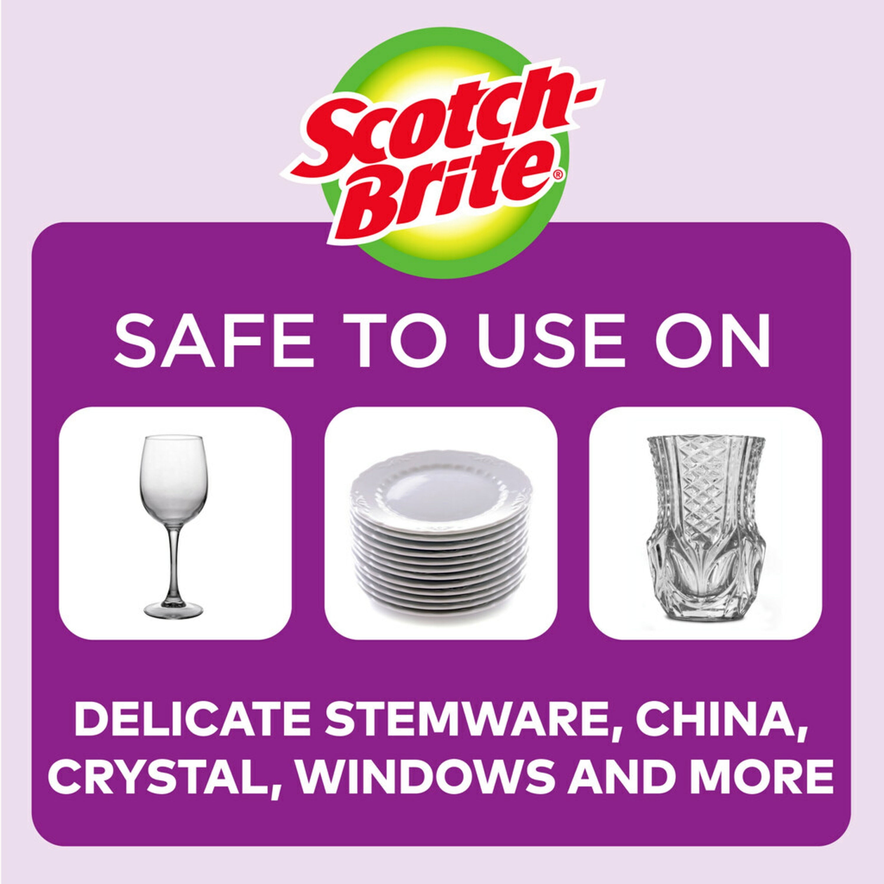 Scotch-Brite Delicate Care Non-Scratch Scrub Sponge - 6 Count