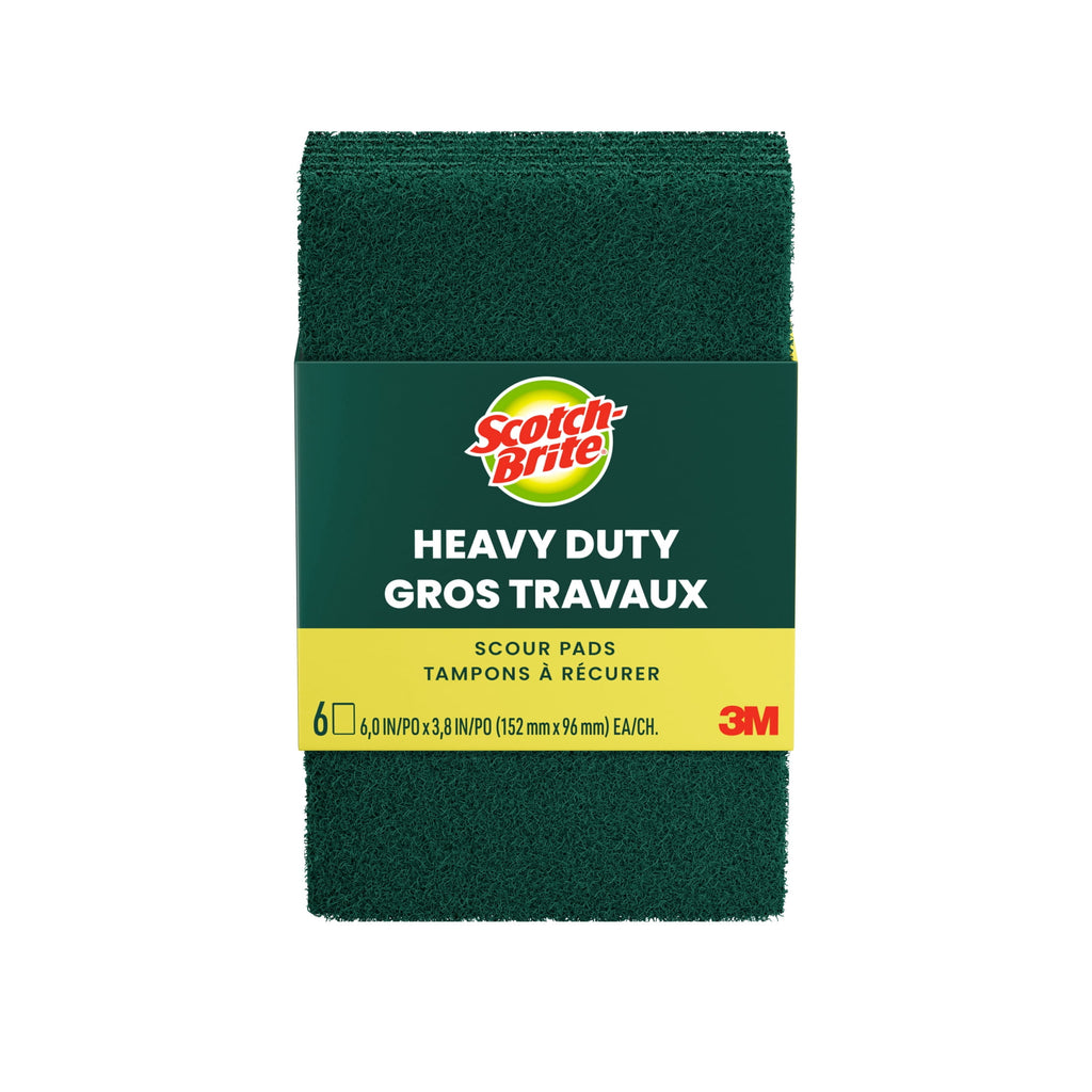 Scotch-Brite Heavy Duty Scour Pads - 6 Sponges Total - 10-Pack