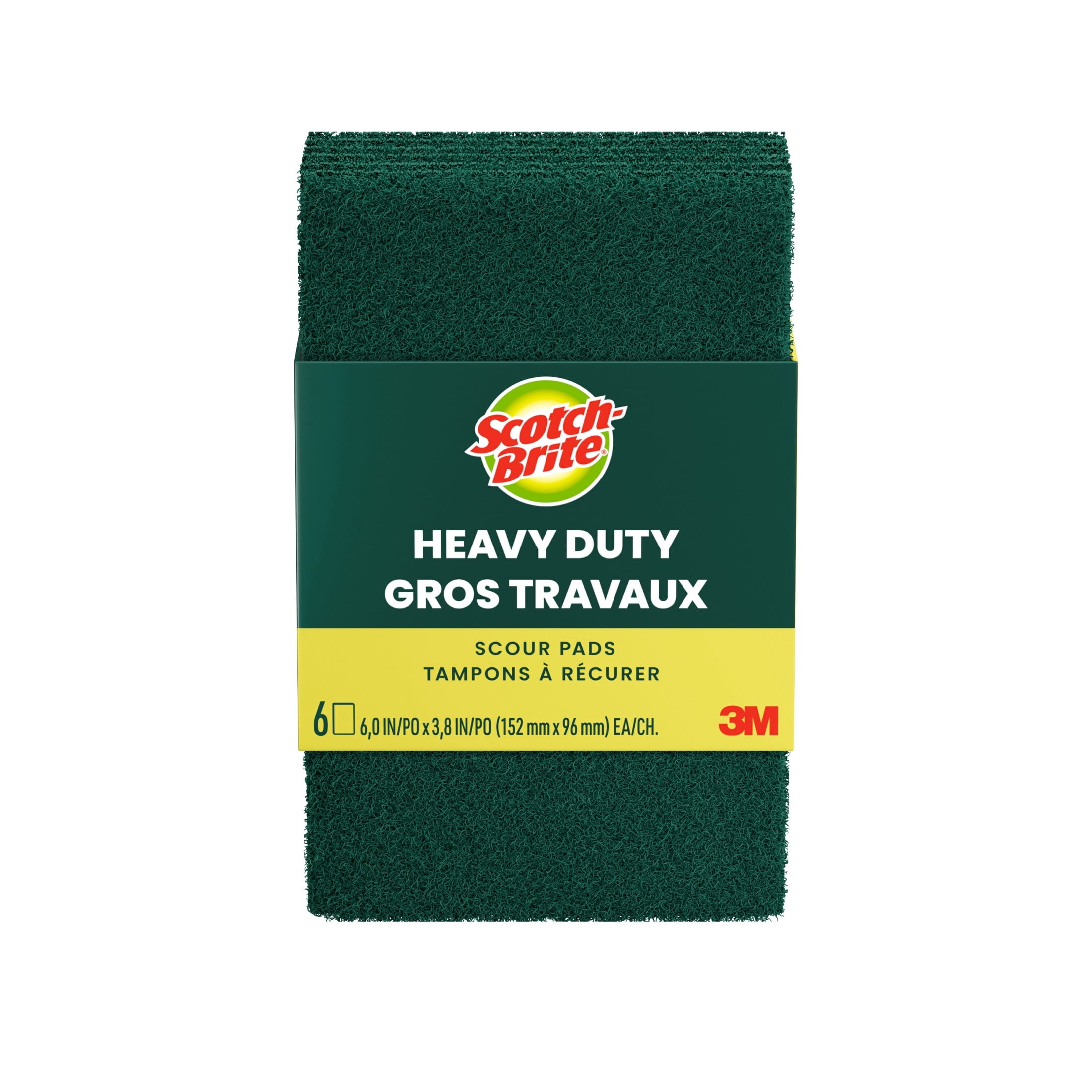 Scotch-Brite Heavy Duty Scour Pads - 6 Sponges Total - 10-Pack
