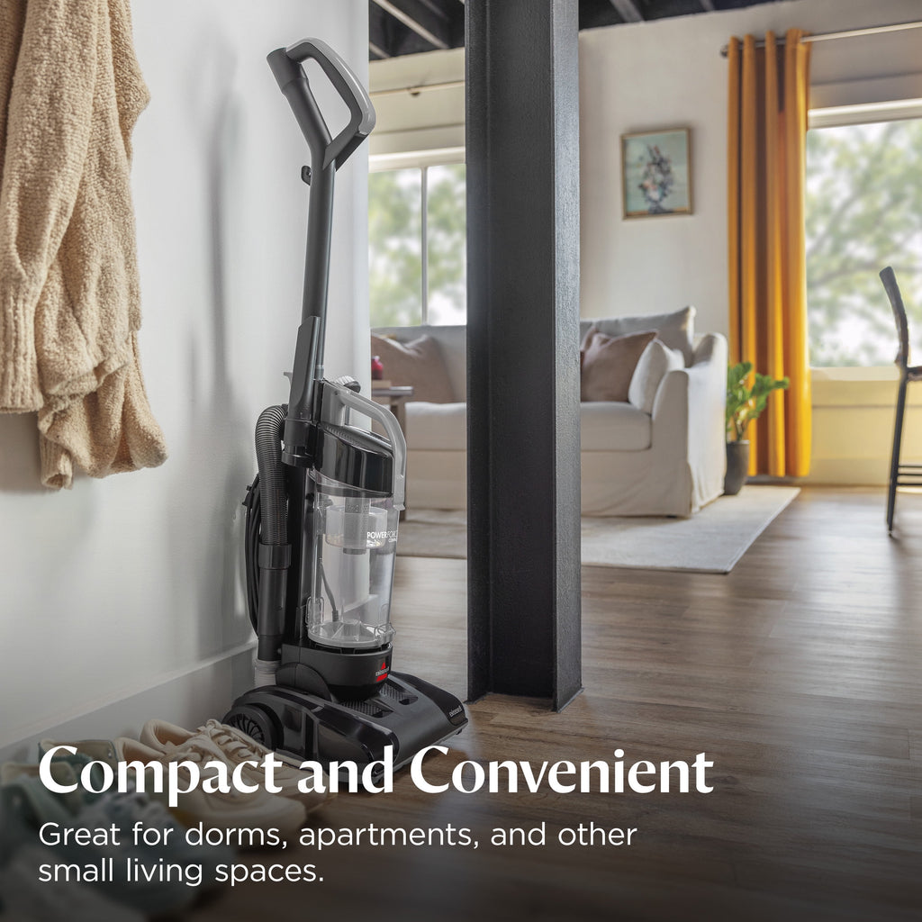 BISSELL PowerForce Compact - Bagless, Upright Vacuum, Lightweight, Powerful Suction, High Reach Wand, Hard Floor and Carpet, 4362, Gray & Black