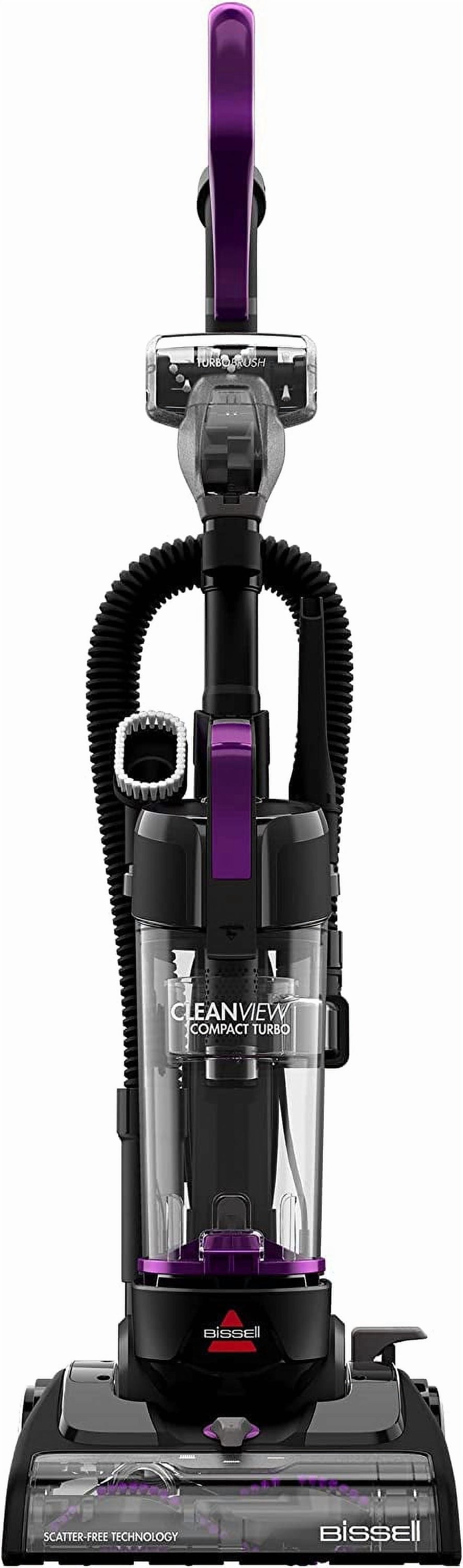 BISSELL CleanView Compact Turbo Bagless - Corded, Compact Vacuum, Lightweight, Scatter-Free Technology, Extension Wand, Model 3437