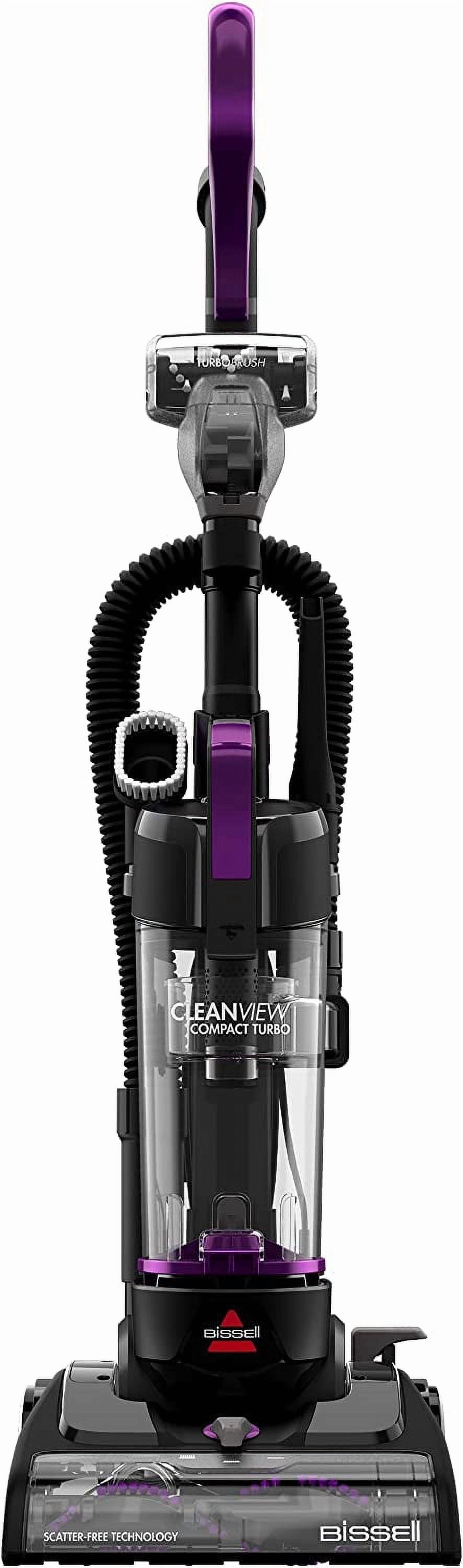 BISSELL CleanView Compact Turbo Bagless - Corded, Compact Vacuum, Lightweight, Scatter-Free Technology, Extension Wand, Model 3437