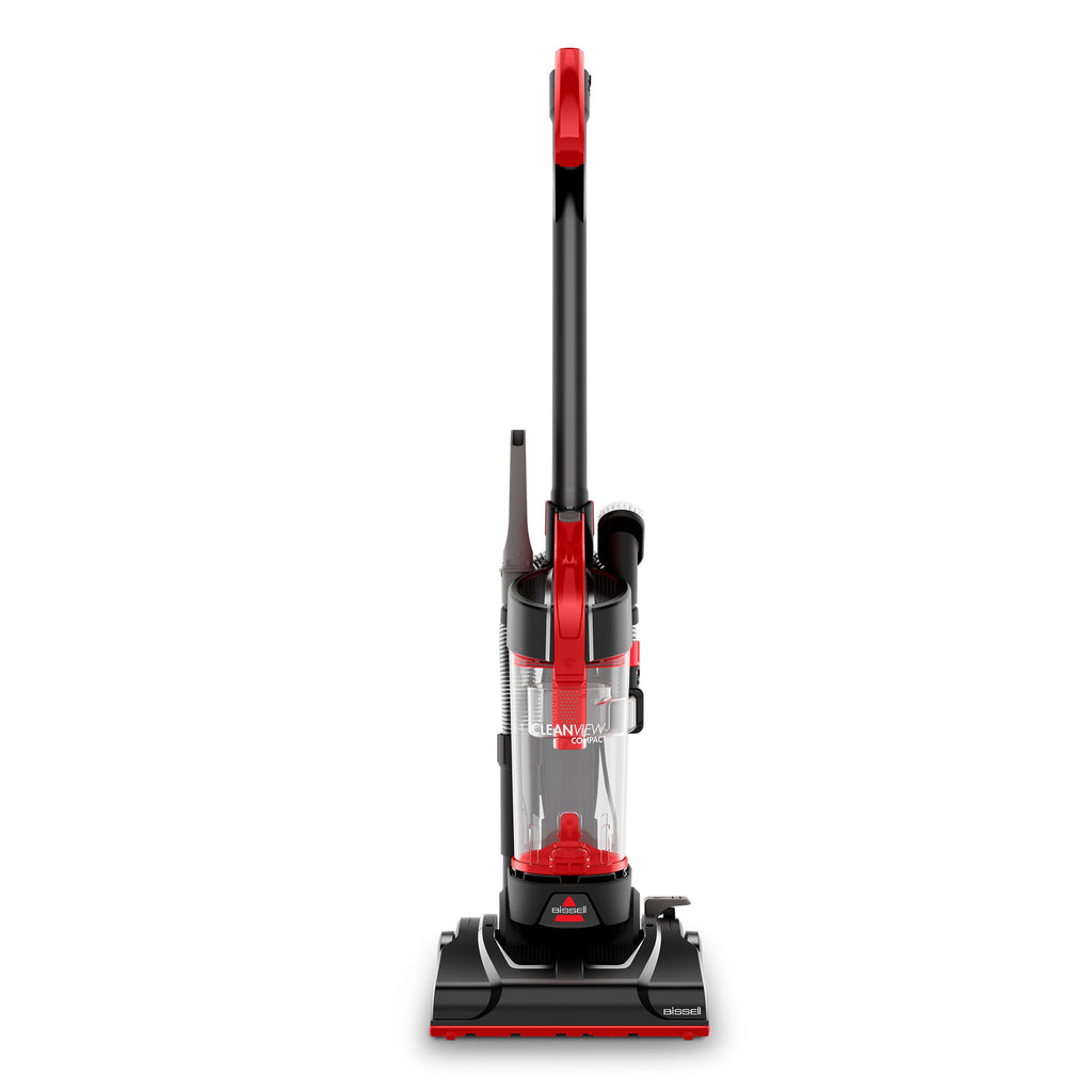 BISSELL CleanView Compact Bagless Upright Vacuum with Scatter-Free Technology - Powerful Suction, Extended Reach, Model 3508T, Red