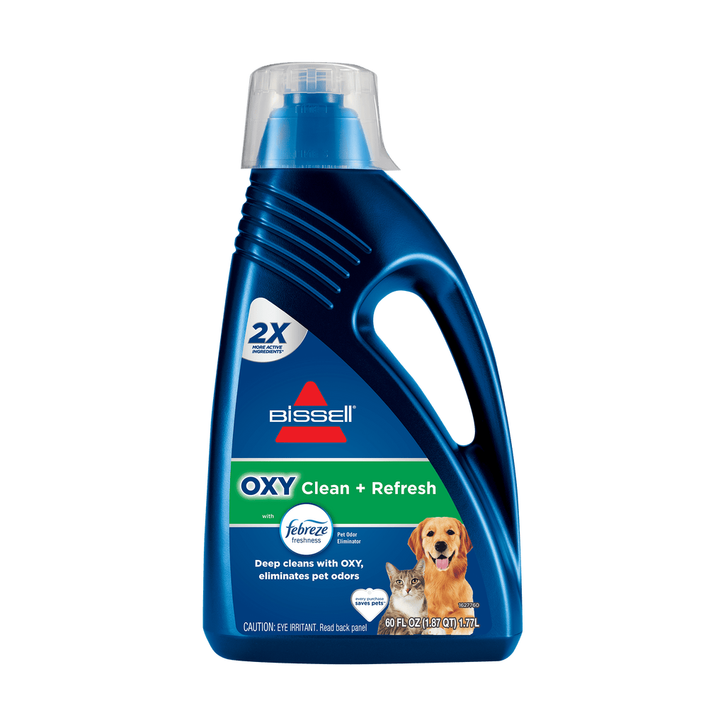 BISSELL OXY Clean + Refresh with Febreze Carpet Cleaning Solution - Fresh Scent, Best Paired with Upright Deep Cleaners, Deep Cleans with Oxy, Eliminates Pet Odors, 5959W, 60 fl oz
