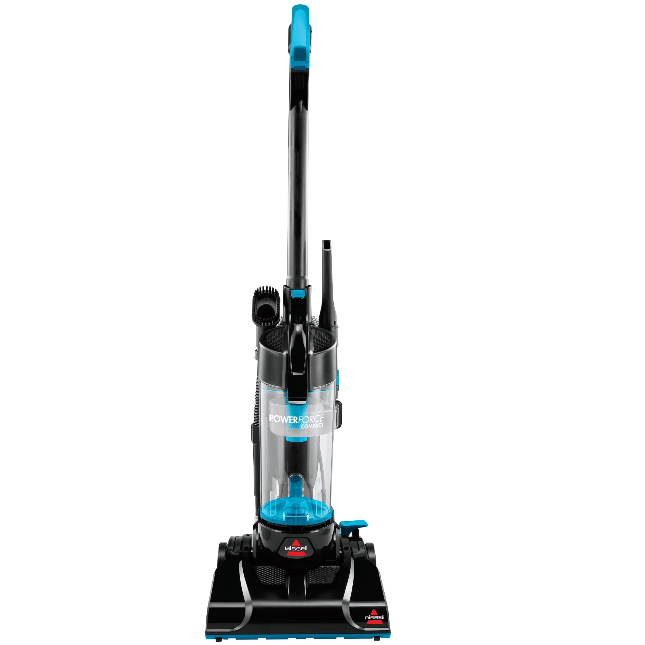 BISSELL PowerForce Compact - Bagless, Upright Vacuum, Lightweight, Powerful Suction, High Reach Wand, Hard Floor and Carpet, 2112, Blue & Black