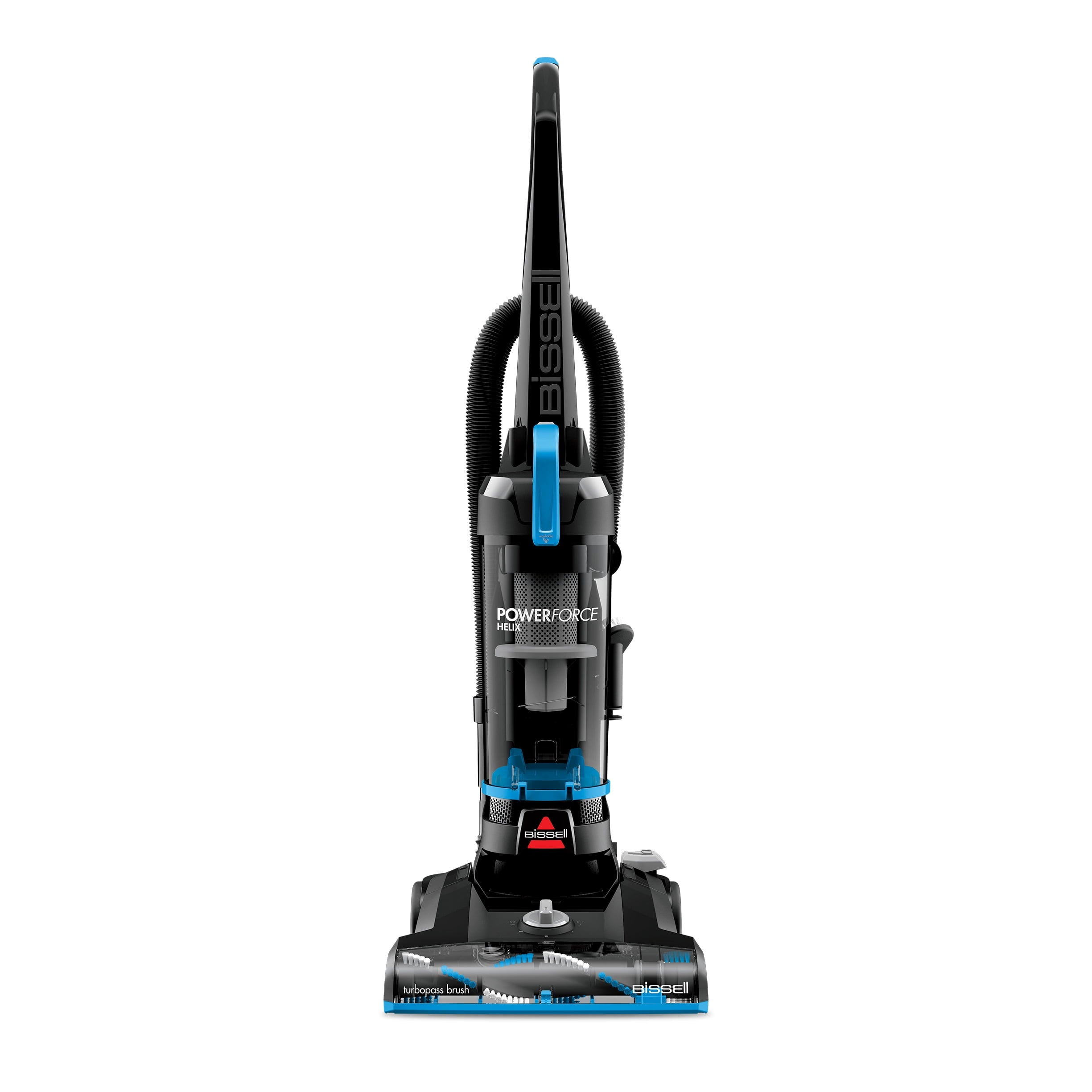 BISSELL PowerForce Helix - Bagless, Upright Vacuum, Pet Friendly, Scatter-Free Technology, Helix Dirt Separation System, Lightweight, 3313, Blue & Black