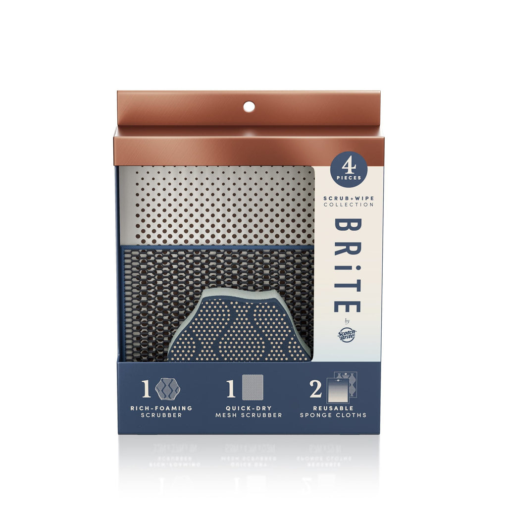 BRiTE by Scotch-Brite Scrub & Wipe Collection Starter Kit - 4 Piece Kit