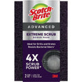 Scotch-Brite Advanced Extreme Scrub - Ideal for Grills and Grates, 12 Scour Pads