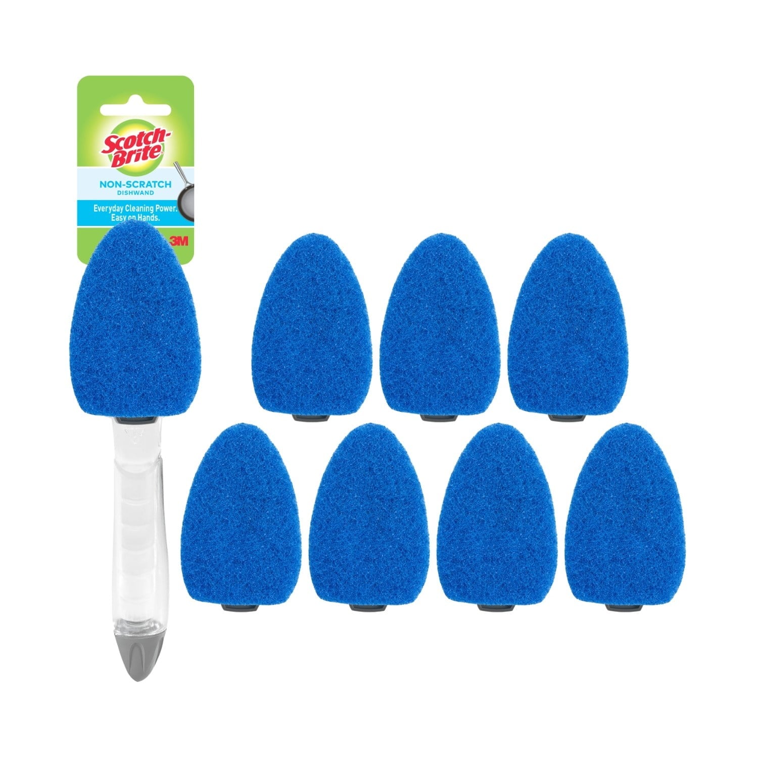 Scotch-Brite Dishwand and Non-Scratch Refills - 1 Dishwand and 7 Refills