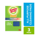 Scotch-Brite Dobie Colors All-Purpose Cleaning Pads - 3 Pads