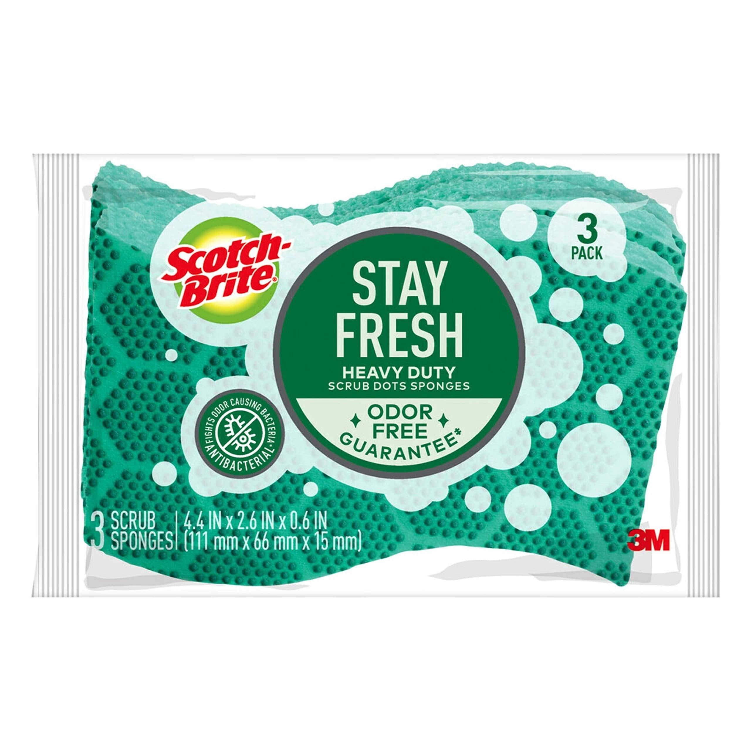 Scotch-Brite Scrub Dots Heavy Duty Scrub Sponge - 3 Scrub Sponges