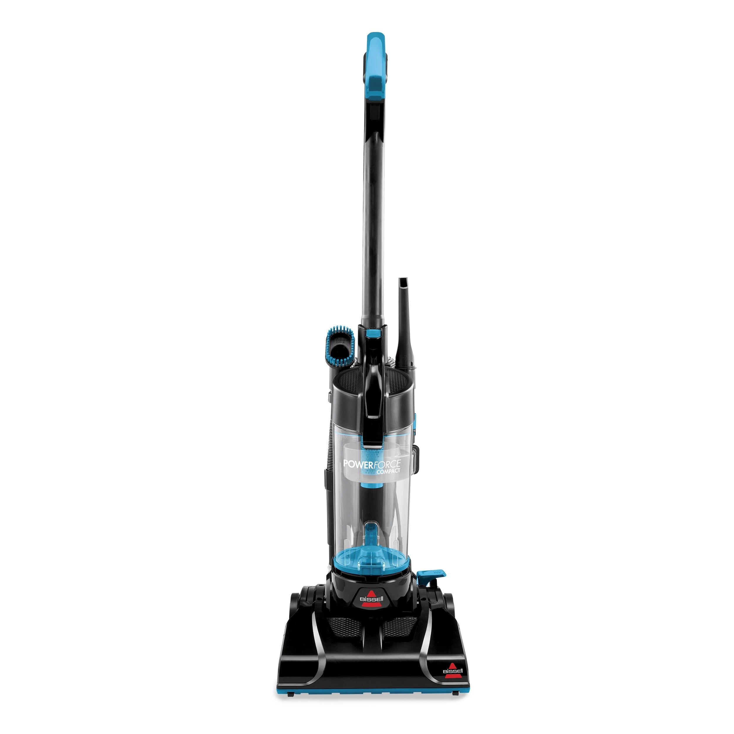 BISSELL PowerForce Compact - Bagless, Upright Vacuum, Lightweight, Powerful Suction, High Reach Wand, Hard Floor and Carpet, 2112, Blue & Black