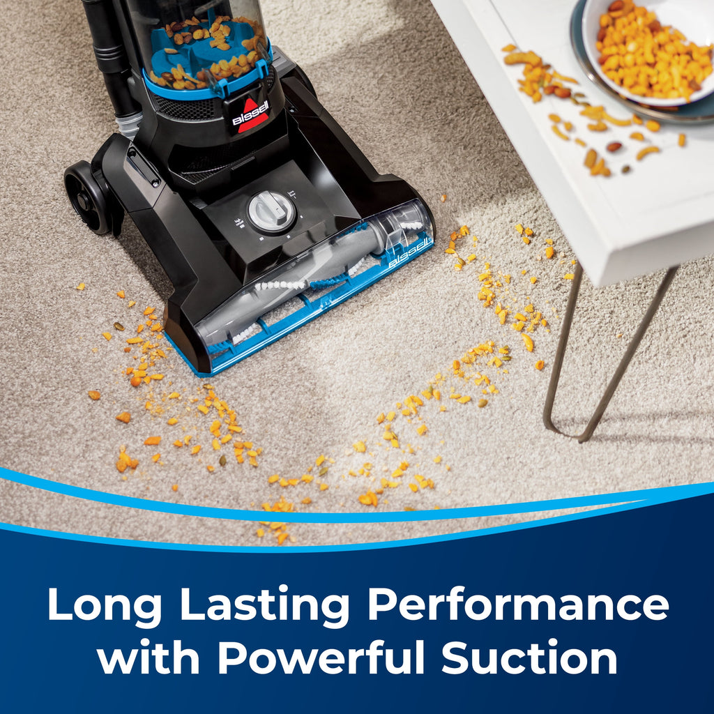 BISSELL PowerForce Helix - Bagless, Upright Vacuum, Pet Friendly, Scatter-Free Technology, Helix Dirt Separation System, Lightweight, 3313, Blue & Black