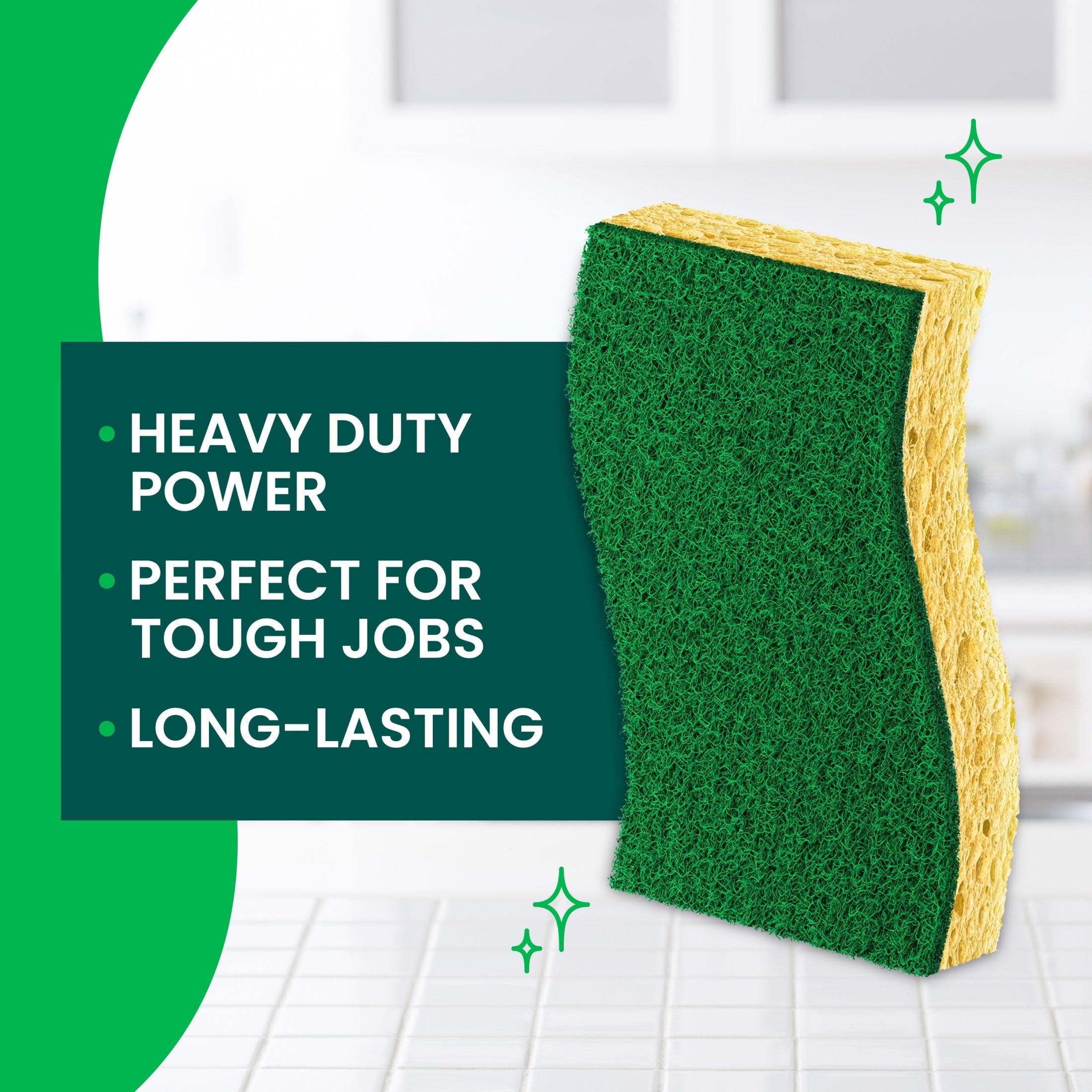 Scotch-Brite Heavy Duty Cleaning Scrub Sponge - 3 Dish Sponges