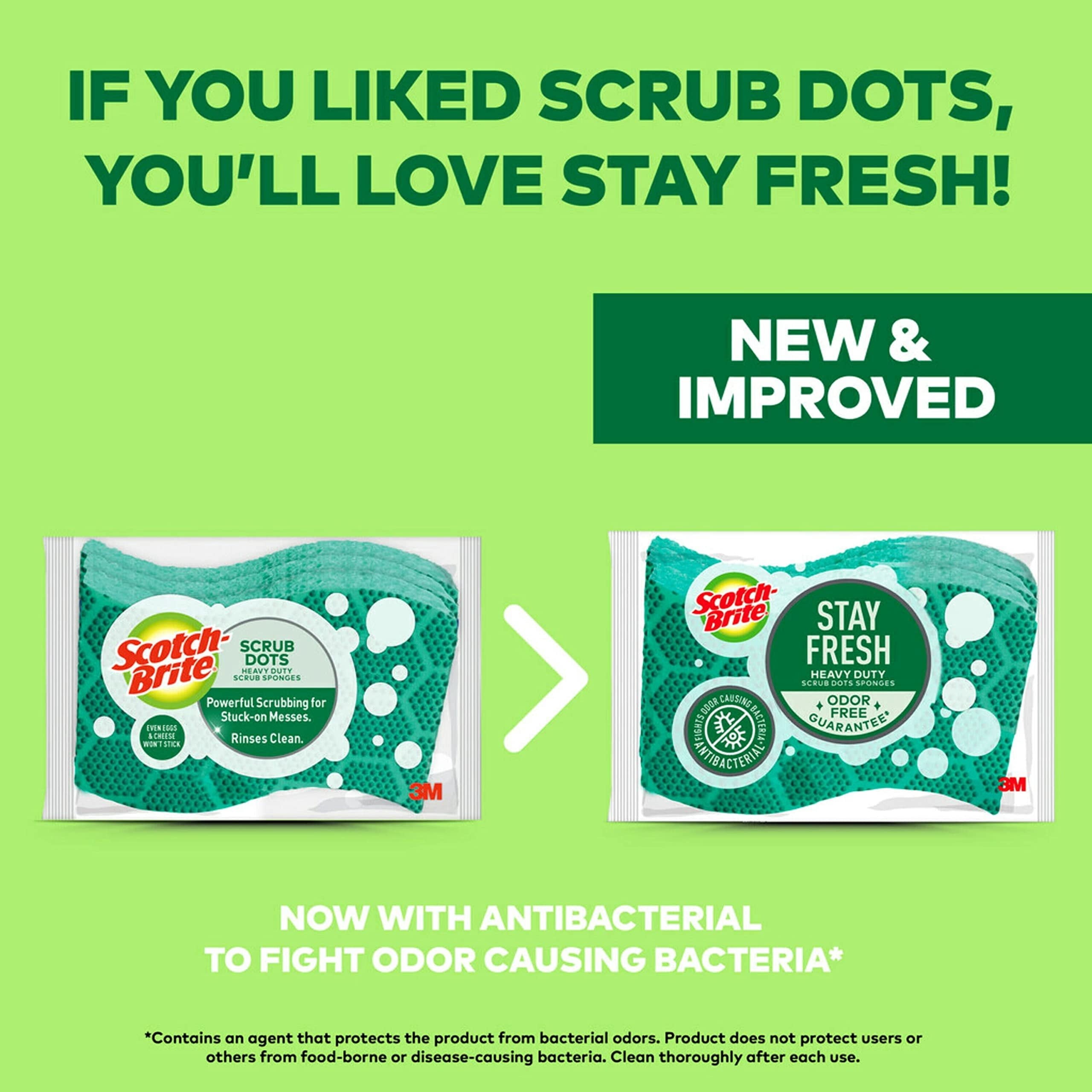 Scotch-Brite Scrub Dots Heavy Duty Scrub Sponge - 3 Scrub Sponges