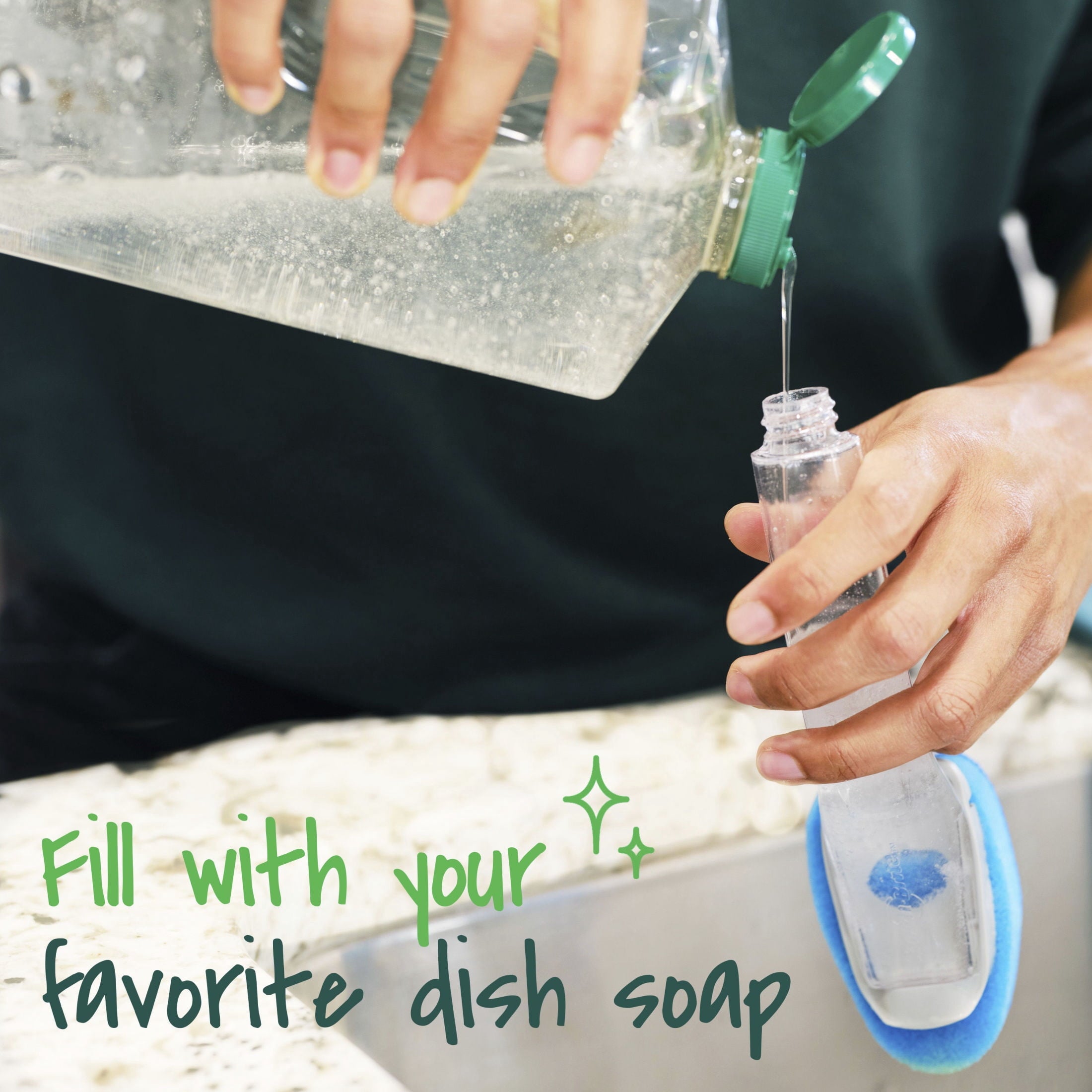 Scotch-Brite Dishwand and Non-Scratch Refills - 1 Dishwand and 7 Refills