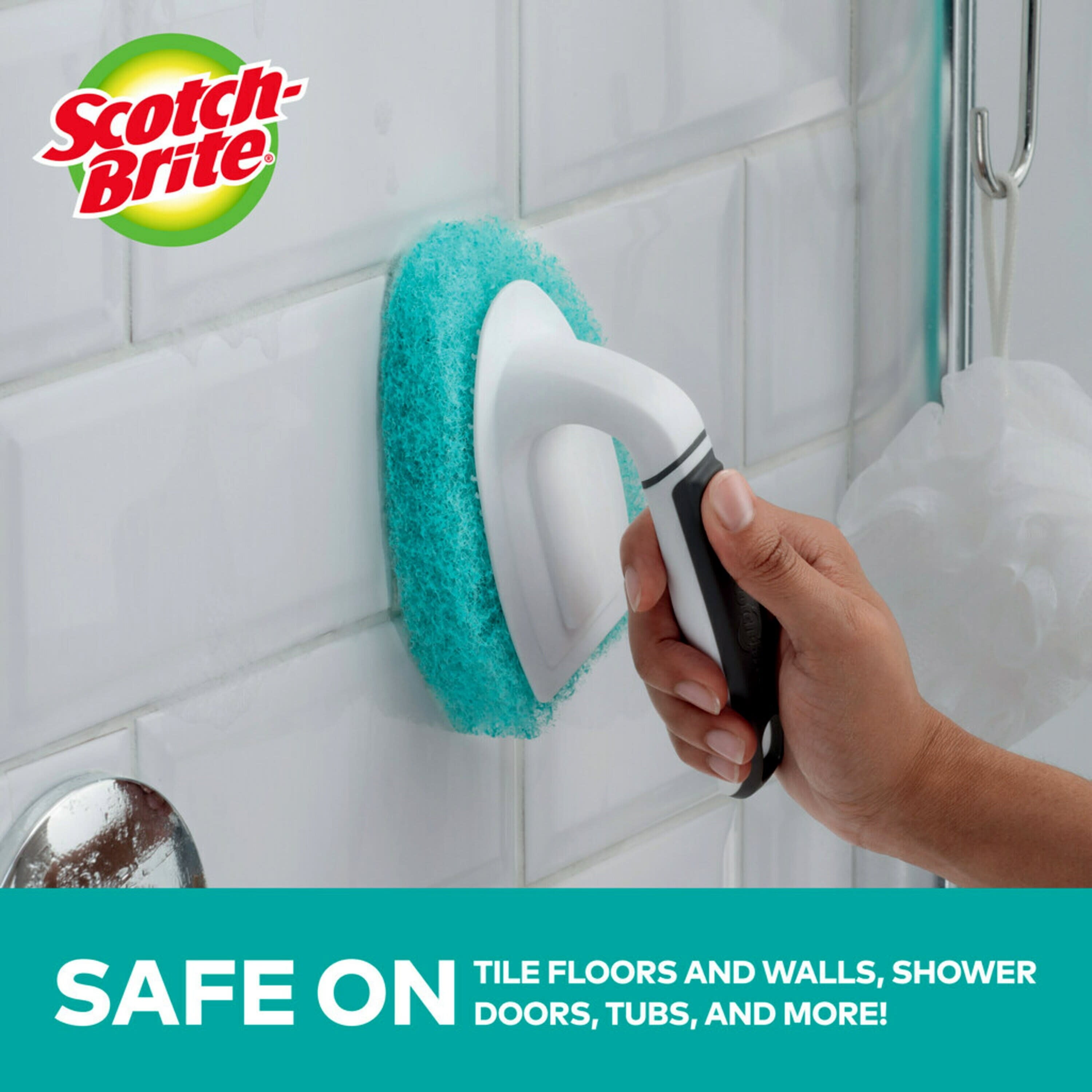 Scotch-Brite Non-Scratch Handheld Bathroom Scrubber