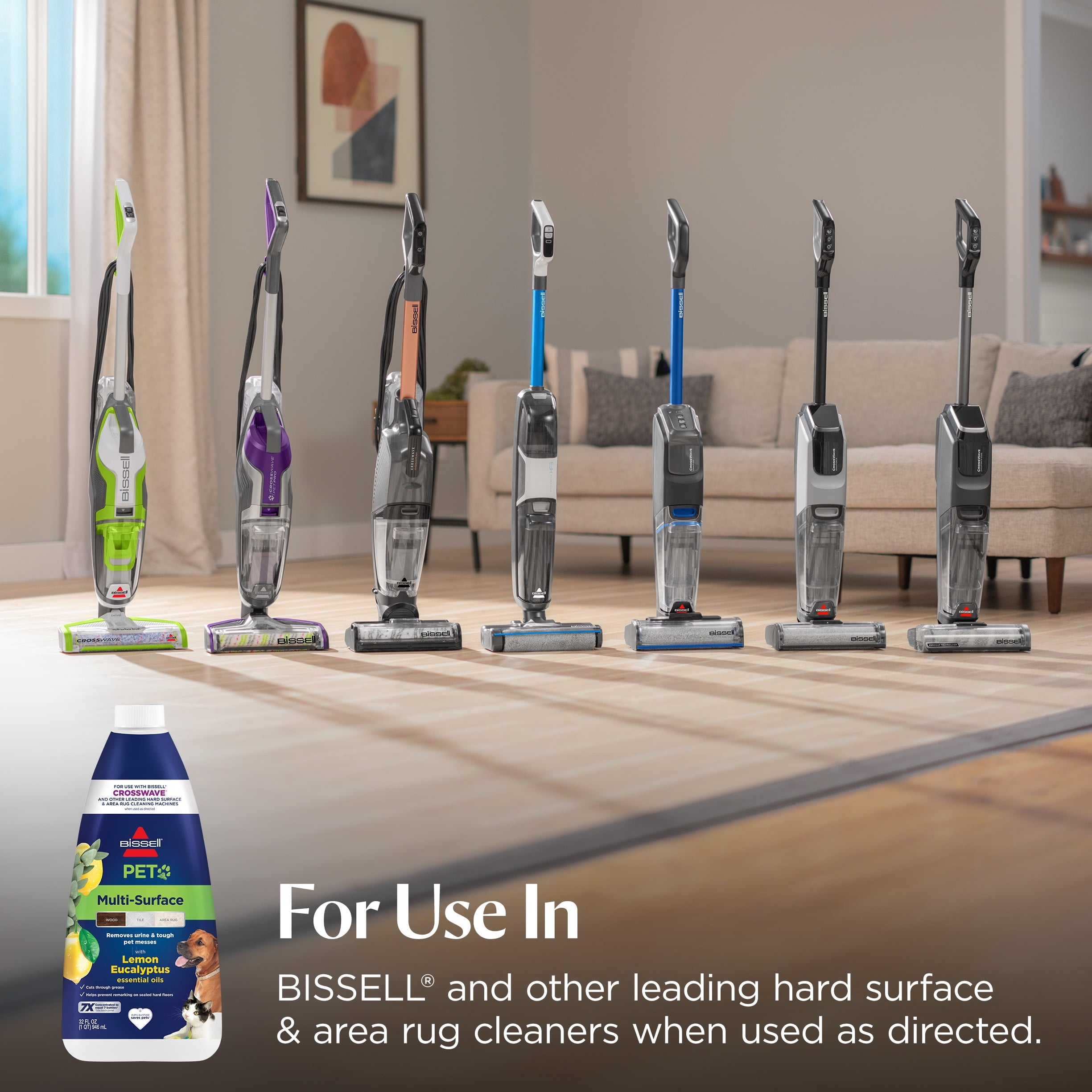 BISSELL PET Multi-Surface Floor Formula - Lemon Eucalyptus 32 fl oz 3444