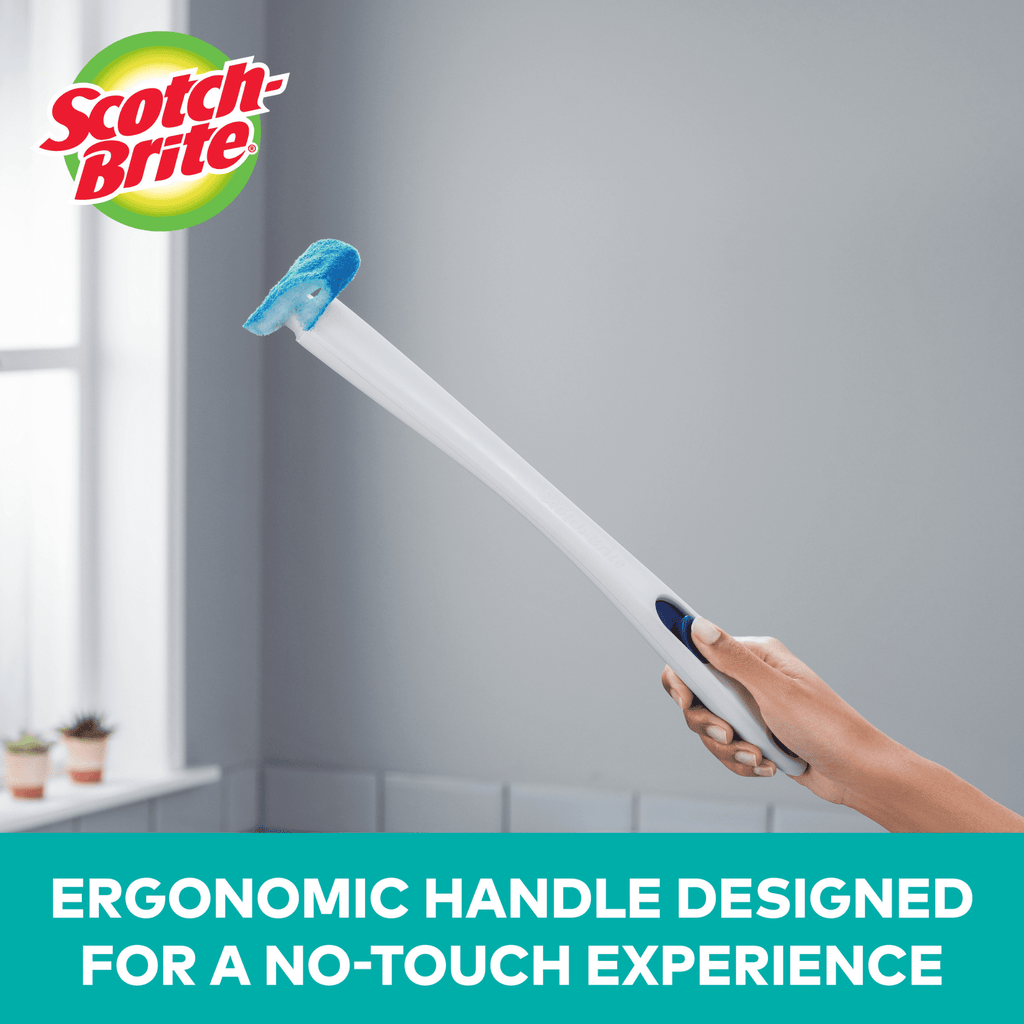 Scotch-Brite Disposable Toilet Scrubber Cleaning System: 1 Starter Kit (White) [4-pack] 558-SK-4NP