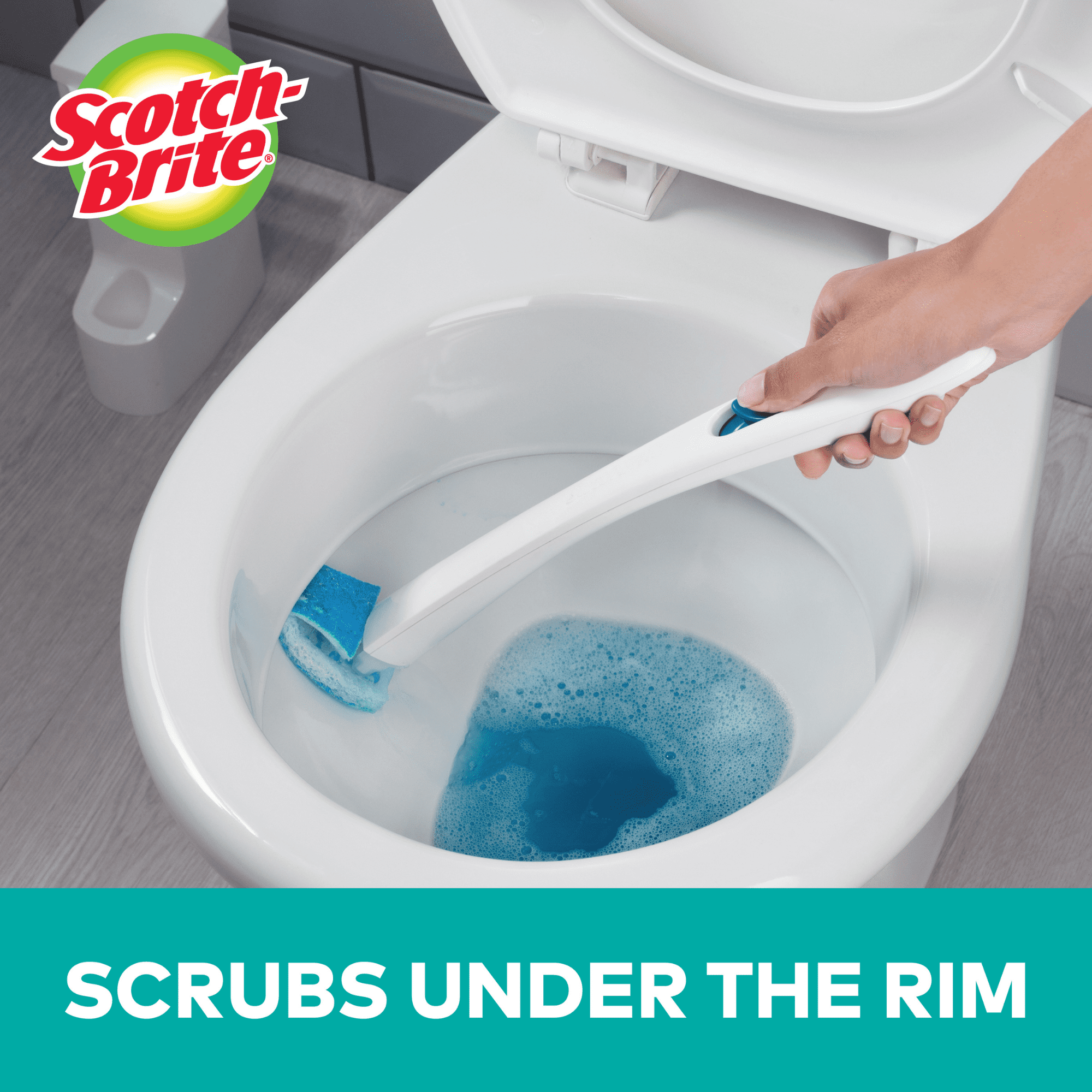 Scotch-Brite Disposable Toilet Scrubber Cleaning System: 1 Starter Kit (White) [4-pack] 558-SK-4NP