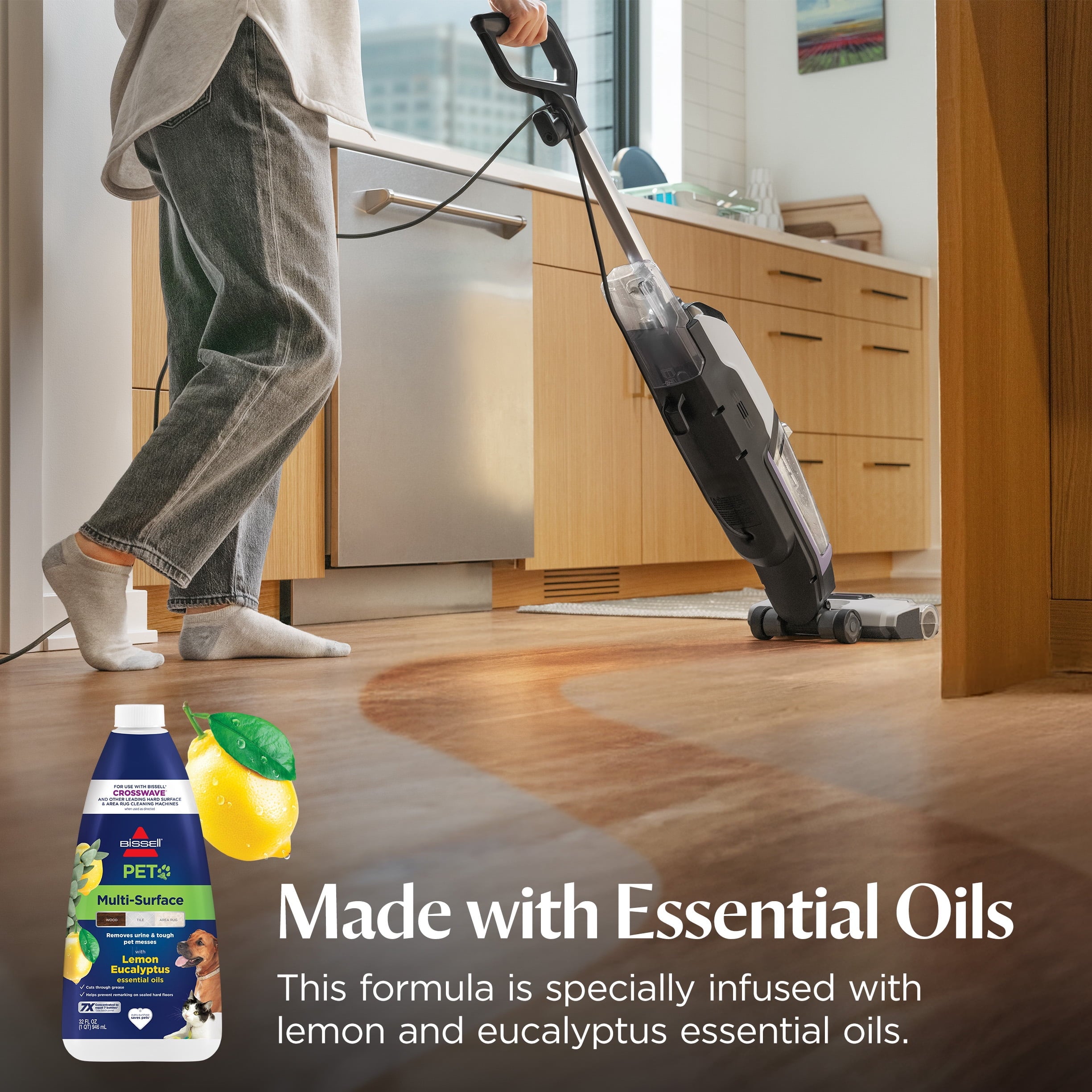 BISSELL PET Multi-Surface Floor Formula - Lemon Eucalyptus 32 fl oz 3444